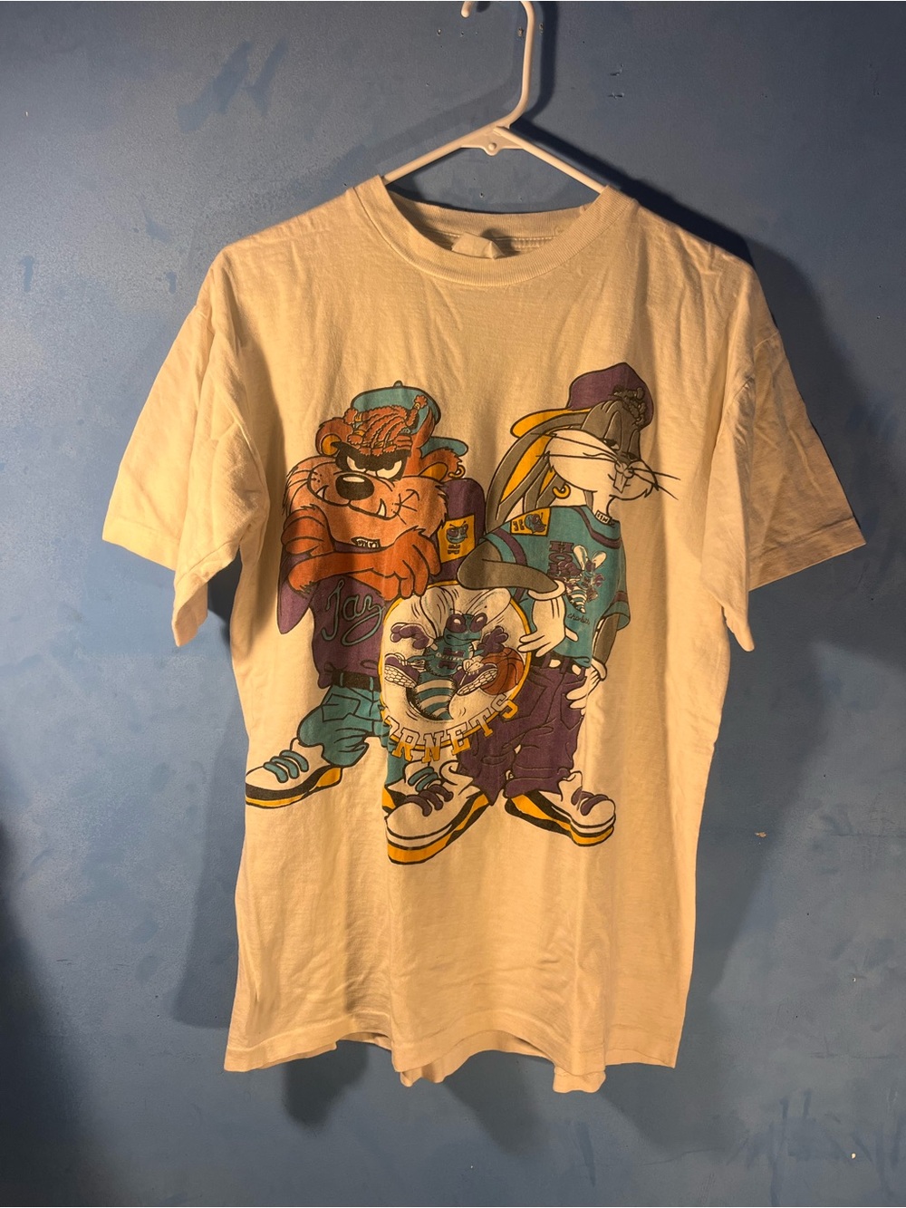 Vintage Rare Charlotte Hornets Looney Tunes T Shirt